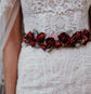 Marsala wedding belt dress belt