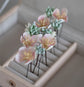 Super set wedding hair pins Cherry blossom and Succulents