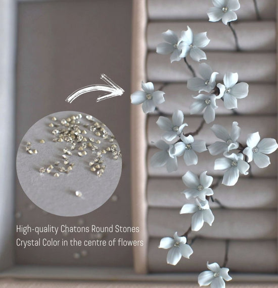 Baby blue Tiny Flowers Bobby Pin