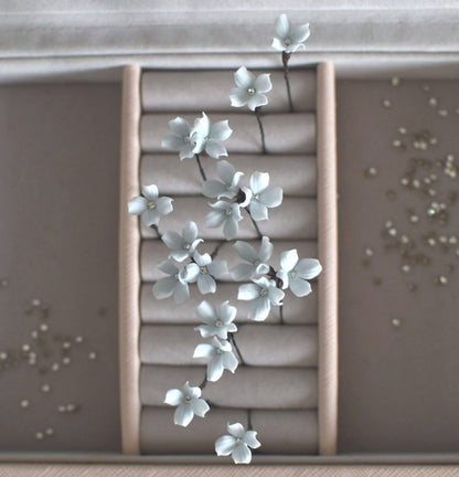 Baby blue Tiny Flowers Bobby Pin