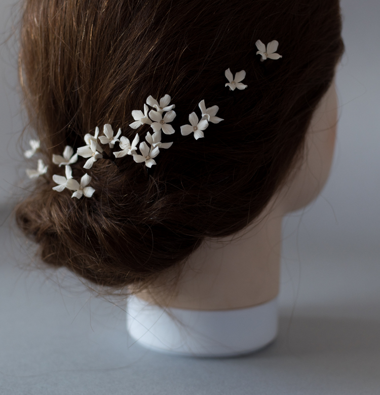 Handmade Flower Holder Bobby Pin Wildflower Hair Pin Flower Holder Bridal  Hair 