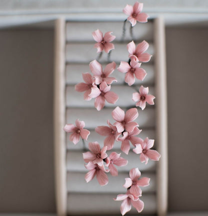 Wedding Bobby Pin Tiny Pink Flowers