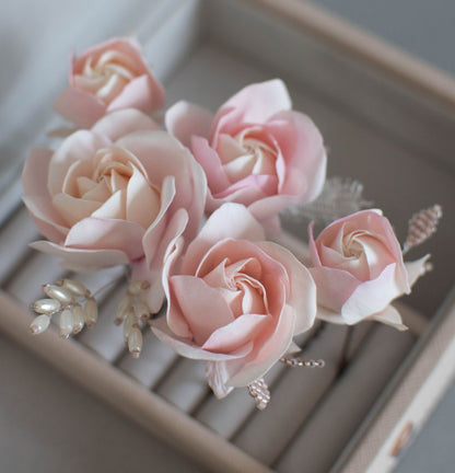 Roses hair pins