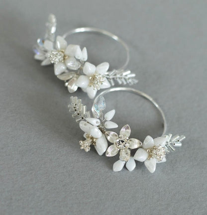 Sparkle flower bridal set for Hollywood waves