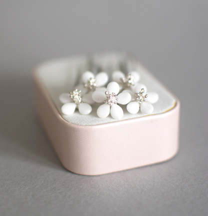 White flower hair pins GERDA